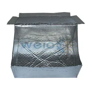 절연 알루미늄 호일 열 쿨러 가방, 보온 상자 라이너 콜드 배송