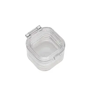1インチ3D Suspension Packaging Clear Dental Crown Box Plastic Membrane Box Retainer Case Denture Box