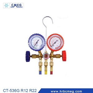 מיזוג אוויר קירור סעפת מד <span class=keywords><strong>ct</strong></span>-<span class=keywords><strong>536g</strong></span> פליז בדיקה עם sight זכוכית - Product Image 2