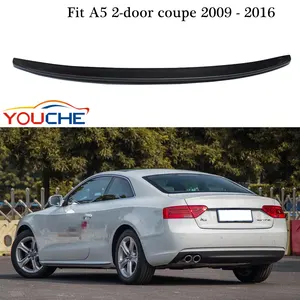 S5 Style Serat Karbon Belakang Sayap Auto Spoiler untuk Audi A5 Coupe 2 Pintu 2009-2016