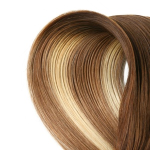 高速配信ストックヘアオンブルと混合色T4/6 P T4/24人毛のバラヤージュヘアエクステンションテープ - Product Image 4