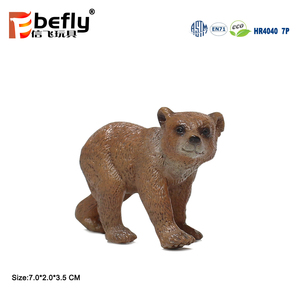Modello educativo di plastica dell'orso della foresta della giungla del giocattolo del regalo delle figurine animali in miniatura realistiche - Product Image 4