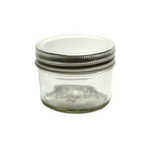 Bán buôn 4 oz giá rẻ <span class=keywords><strong>Mason</strong></span> lọ thủy tinh với bạc Nắp phong cách khác nhau cho gia vị Bìa - Product Image 1