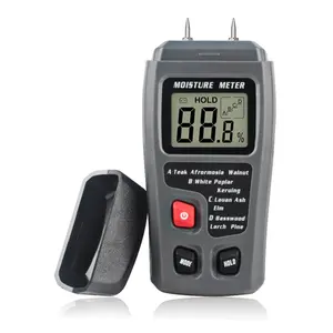 0-99.9% Two Pins Digital Wood Moisture Meter Wood Humidity Tester Hygrometer Timber Damp Detector With Large LCD Display