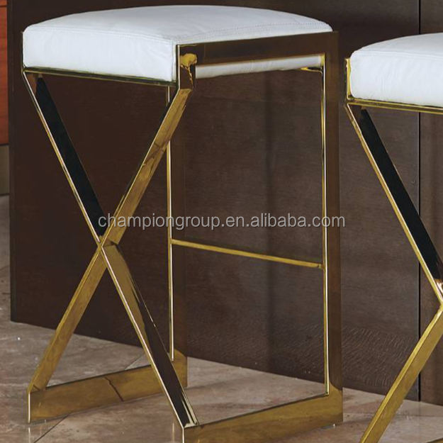 white leather stools bc 007