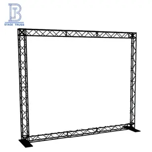 Black mini truss frame size 100mm*100mm for aluminium lighting stage and truss