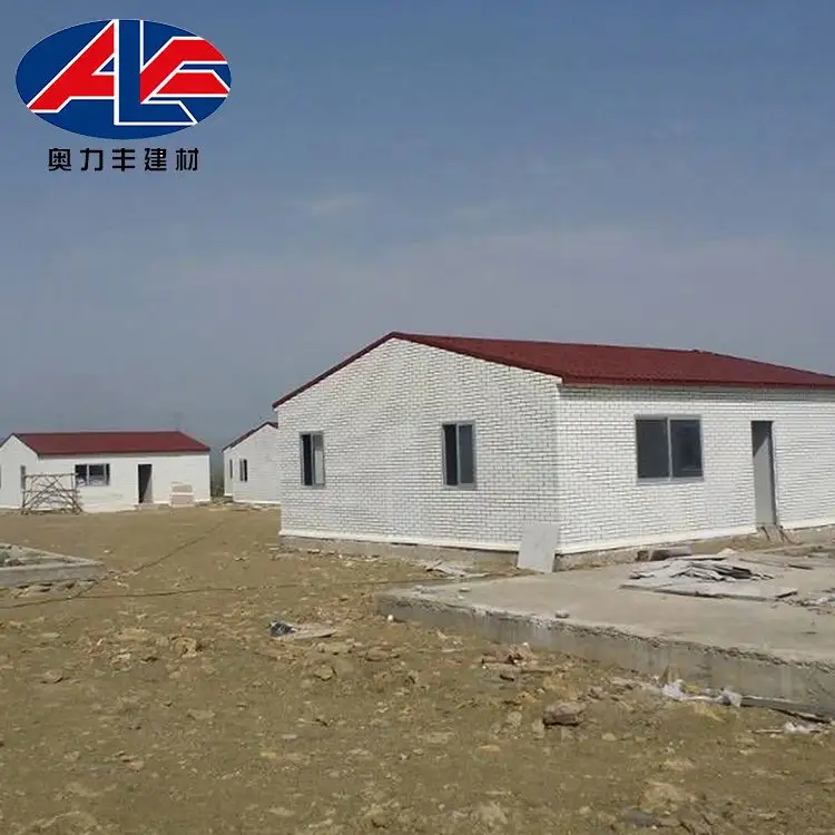 บ้าน Prefab เหล็กที่มีการออกแบบที่ทันสมัยทำในประเทศจีน