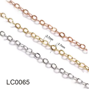 316L stainless steel jewelry new design for men fashion O shape link chain