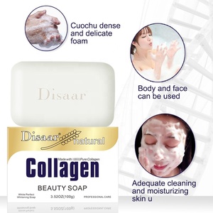 Jabón Facial Disaar Suave <span class=keywords><strong>para</strong></span> <span class=keywords><strong>la</strong></span> Piel, Hidratante, Limpiador Profundo, Blanqueador, con Colágeno - Product Image 4