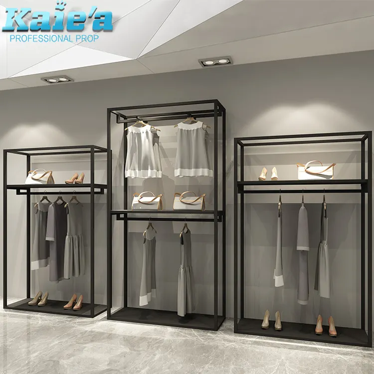 Einzelhandel geschäft Möbel Metall Wandbehang Kleidung Shop Metall Display Racks und Ständer zum Aufhängen von Kleidungs stücken
