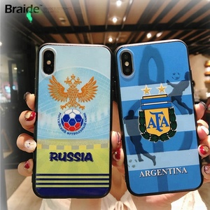 2018 Copa del Mundo de la bandera nacional TPU <span class=keywords><strong>PC</strong></span> cubierta de la caja del teléfono para el iPhone 8 más - Product Image 2