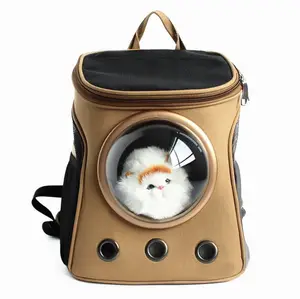 Niedliche wasserdichte Leinwand Haustier Kapsel Astronaut Katzen tasche Hund Rucksack Träger