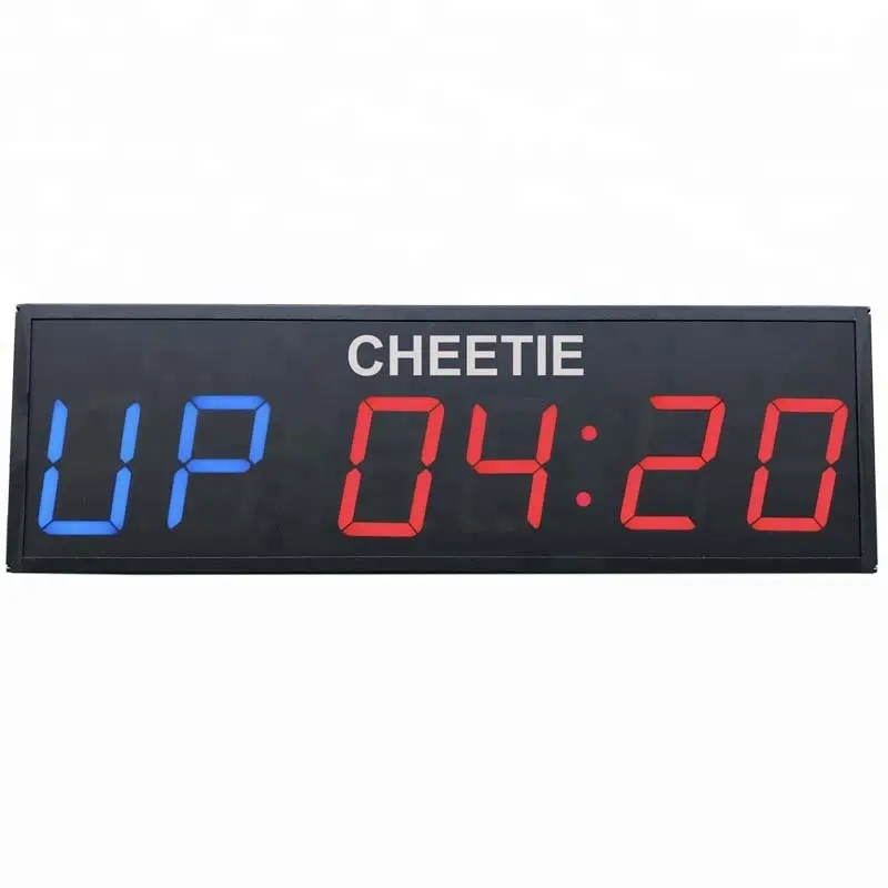Aluminum Clock CHEETIE CP020 LED Programmable Crossfit Interval Gym Timer Wall Workout Clock With Your Logo