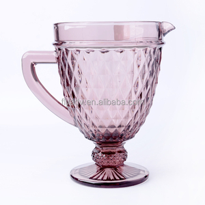 Bicchiere da Vino Vintage Colorato da 1300ml con Manico, Bottiglia per Vino, Bicchiere per Feste <span class=keywords><strong>e</strong></span> Matrimoni, <span class=keywords><strong>Bicchieri</strong></span> per Acqua - Product Image 5