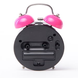 Reloj despertador de luz mini con doble campana doble de viaje analógico - Product Image 5