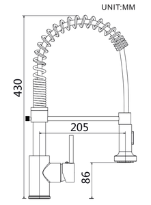 Kéo xuống đòn bẩy duy nhất nhà bếp Mixer tap vòi gốm hiện đại hiện đại haijun Nhu cầu cao mùa xuân chải xử lý duy nhất - Product Image 6