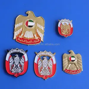 Ready Stock UAE Soft Enamel Falcon Eagle Pin Badge/ key chain / necklace/ tie pin