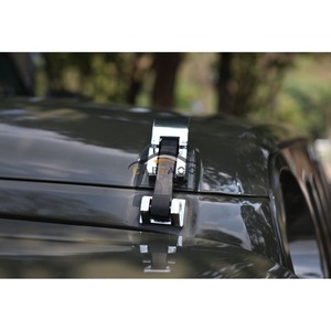 Hood ghillies alloy lock lid for 2007-2017 Jeep Wrangler JK Rubicon Sahara hood latch - Product Image 6