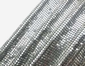Bán buôn chất lượng tốt bạc kim loại tấm lưới cho quần áo - Product Image 2