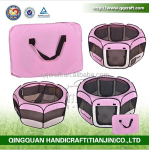 Plegable de tela mascotas parque infantil para gatos y perros perrito crate portable mascota juego pen tienda de campaña - Product Image 2