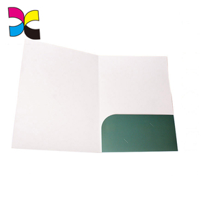 Bedrijf bestand presentatie papier map afdrukken met slit voor visitekaartje - Product Image 5