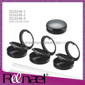 Nhỏ Bản Lề Nhựa Trường Hợp Vòng Hình Dạng Hộp 36 Mm Eyeshadow Container Với Cửa Sổ - Product Image 2