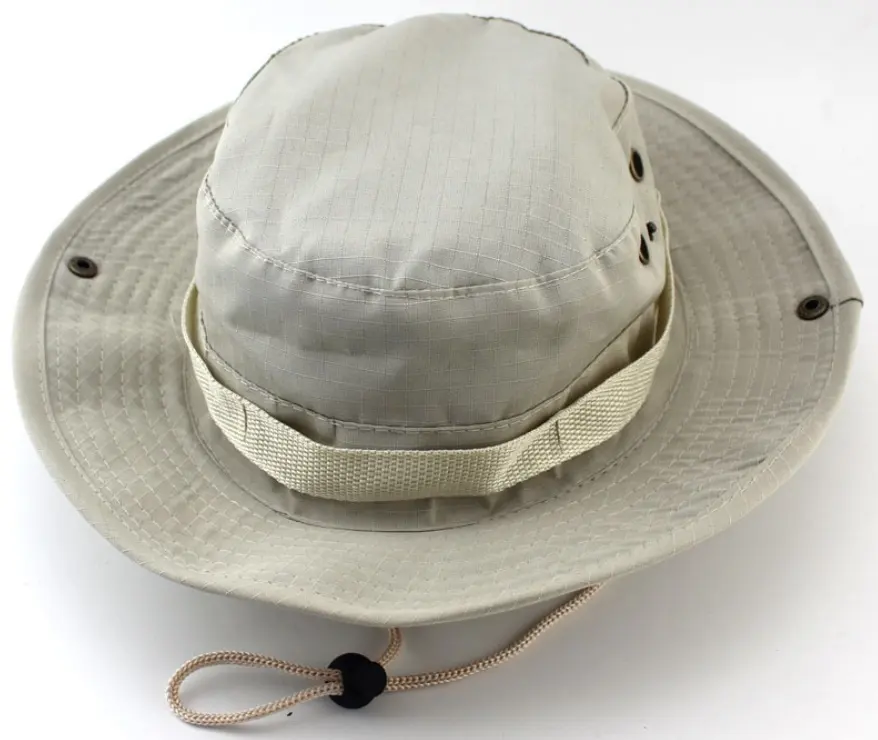 Chapéu tipo bucket hat, chapéu clássico de algodão/poliéster para caminhadas