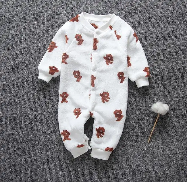 Hot Sale Baru Bayi Baru Lahir Pakaian Set Gadis Anak Laki-laki Pakaian Baju Monyet Musim Dingin Lebih Tahan Dr Pakaian Bayi Jumpsuit Onesie Hewan Bayi