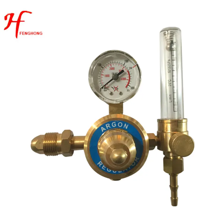 ผู้ผลิต Ningbo Zhejiang Argon ทองเหลือง flowmeter pressure regulator สำหรับเชื่อม