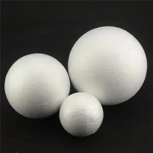 Nuevo 10 unids/lote 80MM de poliestireno espuma bola blanco artesanía bolas para DIY fiesta de Navidad decoración suministros regalos