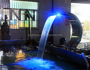 <span class=keywords><strong>Faire</strong></span> en acier inoxydable <span class=keywords><strong>cascade</strong></span> <span class=keywords><strong>piscine</strong></span> cabine de pulvérisation d'eau rideau - Product Image 1