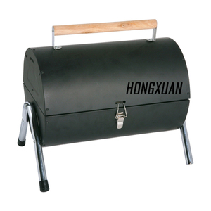 Hermano Girlls Parrilla Plateado Esmalte Negro de Carbón con Ruedas/Al Aire Libre Ajustable en Altura Parrilla BBQG-08049 - Product Image 1