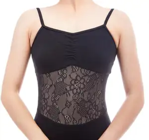 CLB00016 महिलाओं बैले सेक्सी मेष फीता जिमनास्टिक्स leotards