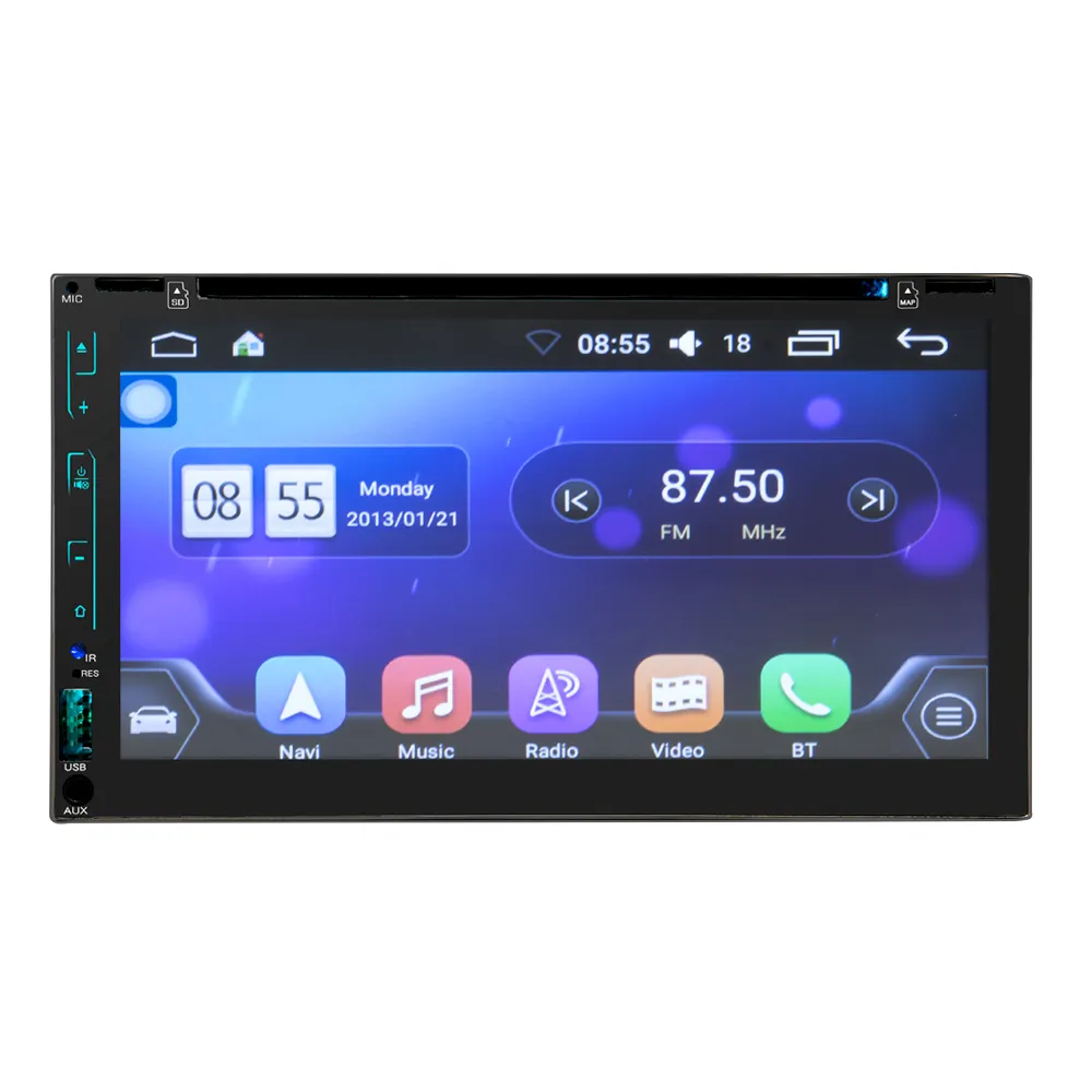 High-Performance Android 6.95-Inch Car DVD Player 6607 with Video Playback & Integrated GPS Navigation