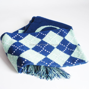 Bufanda de abanico de fútbol jacquard tejida acrílica bonita personalizada barata promocional - Product Image 5