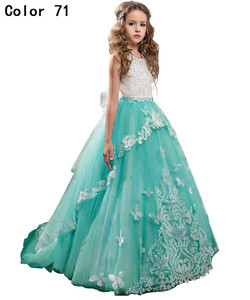 Abito da Ballo per Bambine Ultimo Modello di Vestito Rosa per Feste di Compleanno di Bambine - Product Image 4