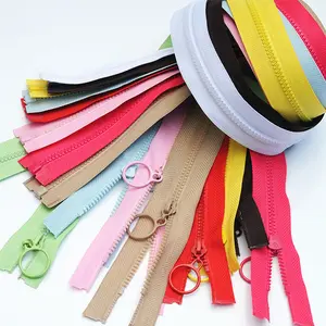 Deepeel A1-1 3 #25cm Accesorios de prendas de vestir de DIY de coser bolsas monedero colores cerca-cremallera ropa resina cremalleras