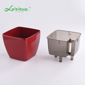 <span class=keywords><strong>Macetas</strong></span> <span class=keywords><strong>de</strong></span> Plástico, Artículos <span class=keywords><strong>de</strong></span> Jardinería Inteligentes, Decoración, Mini <span class=keywords><strong>Macetas</strong></span> <span class=keywords><strong>Cuadradas</strong></span> Pequeñas <span class=keywords><strong>de</strong></span> Escritorio para Interiores, Color Blanco, con Indicador <span class=keywords><strong>de</strong></span> Agua - Product Image 5