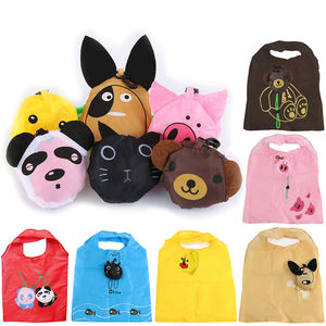 Pochette en nylon polyester léger et imperméable en stock personnalisé <span class=keywords><strong>sac</strong></span> d'épicerie fourre-tout pliable en forme de fruit tête d'animal vente en gros - Product Image 2