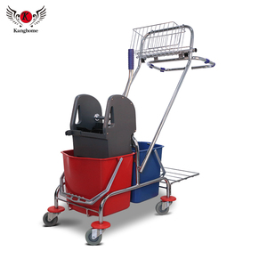 Seau à essorer double avec serpillière, en plastique écologique de haute qualité, 34L, pour usage domestique et commercial, vente en gros, usine fiable - Product Image 5