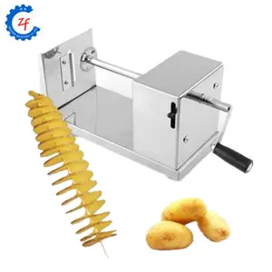 Kolay kullanım Twisted cips Tornado patates doğrayıcı/patates Spiral kesici paslanmaz çelik yüksek kalite