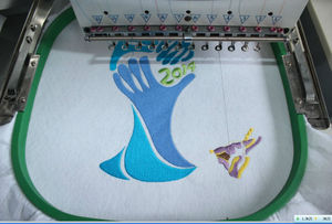dos máquinas de coser la cabeza máquina de tejer computarizado tapa y máquina de <span class=keywords><strong>bordar</strong></span> plana - Product Image 3