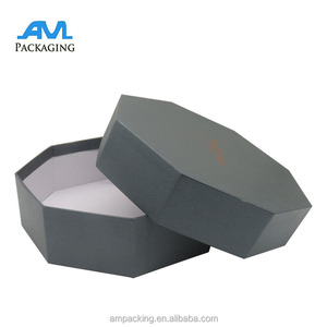 Papel de relevo luxuoso, artesanal, papelão octagon forma de caixa de presente, atacado - Product Image 3