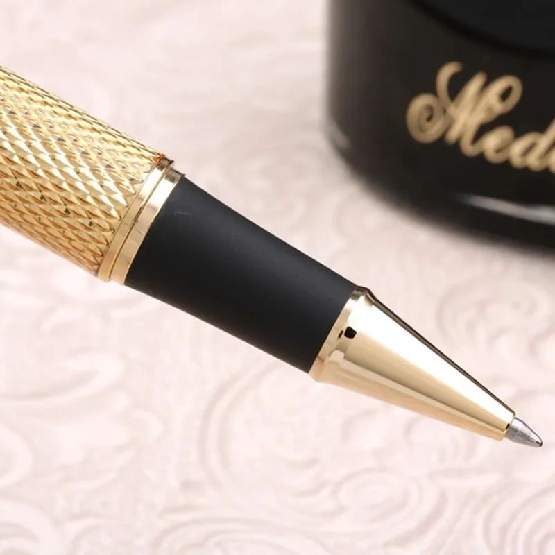 JDB-LO545 Jinhao Draak Vulpen Roller Pen Goud Zilver Luxe Gift