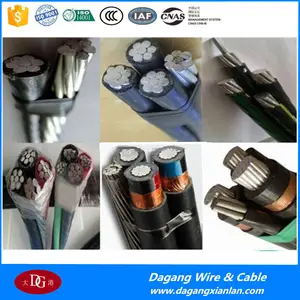 10kv xlpe معزول العلوية كابل/كابل الجوي المجمعة/abc cable