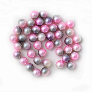 Meilleurs prix perles arc-en-ciel perles en plastique multicolore fausse perle 6mm sans trou perle ronde Abs perles en vrac acrylique en vrac - Product Image 5