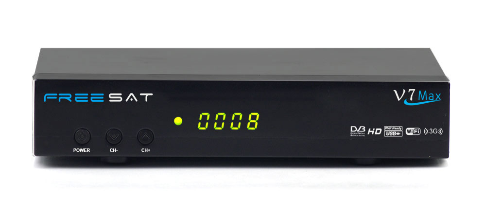 Freesat V7 max set top box dvb-s2 mpeg4 hd digital tv vía satélite receptor apoyo biss clave powervu youtube youporn sexo vídeo