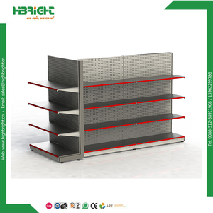 Wholesale Modern Standard Pegboard Rack Metal <strong>Shelf</strong> <strong>Units</strong> Heavy Duty Gondola Supermarket Shelving Supplier <strong>Cheap</strong> Price - Product Image 2