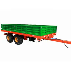 Supper quality double axle 10 ton tandem axle farm trailer