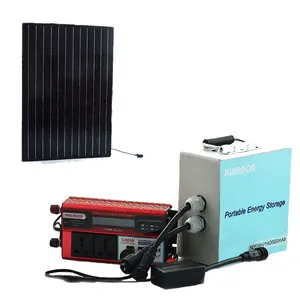 Vendita all'ingrosso batteria solare 100 watt pannello-Profonda del Ciclo 500 Watt Uso Domestico Portatile del Pannello Solare di Potere del Litio di Stoccaggio Batterie 24V 20Ah Off-Grid Solare sistemi di energia